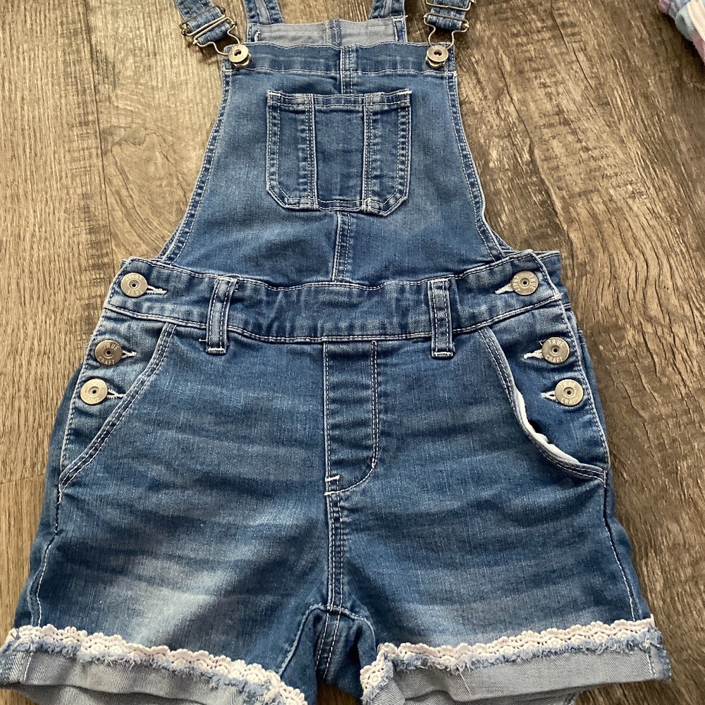 Size 10 girls denim overalls